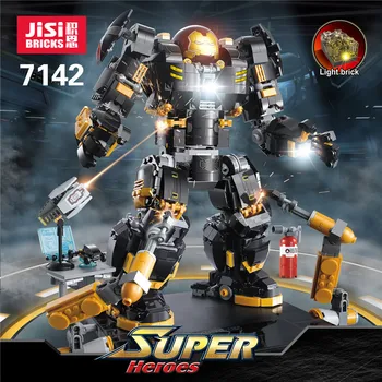 

DHL Decool New 7142 7134 07101 Super Genuine Hero Iron Man Anti Hulk Mech Toy Building Bricks Blocks Model 76105 Christmas Gift