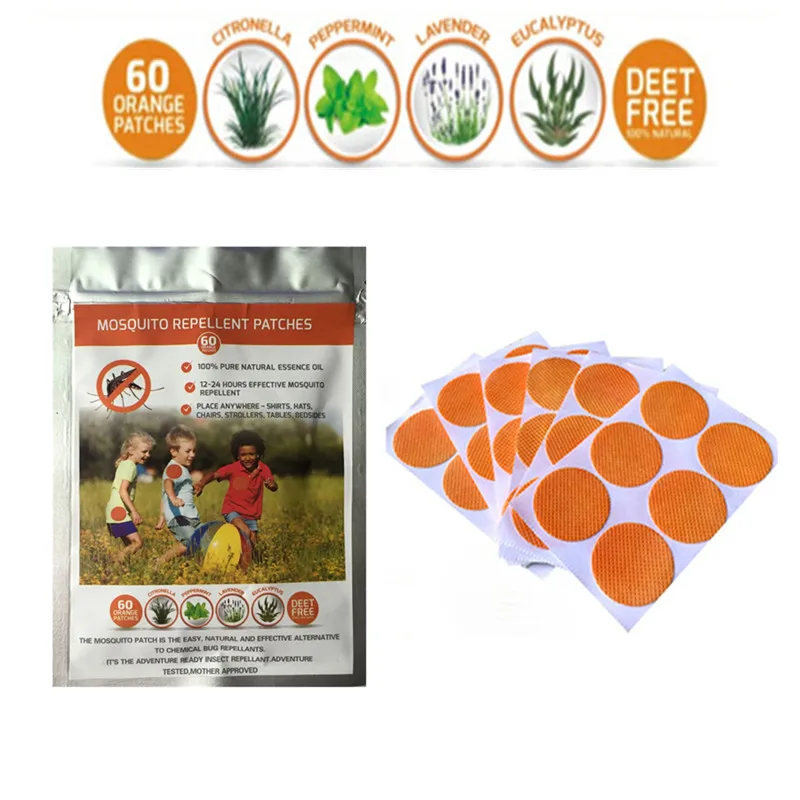 

66bags/lot Natural Citronella Mosquito Killer Patches Mosquito Repellent Stickers to Keep Insect Bugs Away for Kids Summer Care