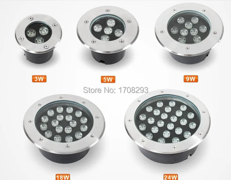 

3W LED Underground Lamps Buried Lighting LED Project Lamps AC85V-265V IP67 Outdoor Lamps IP65 High Power LED spotlight 10PCS/LOT