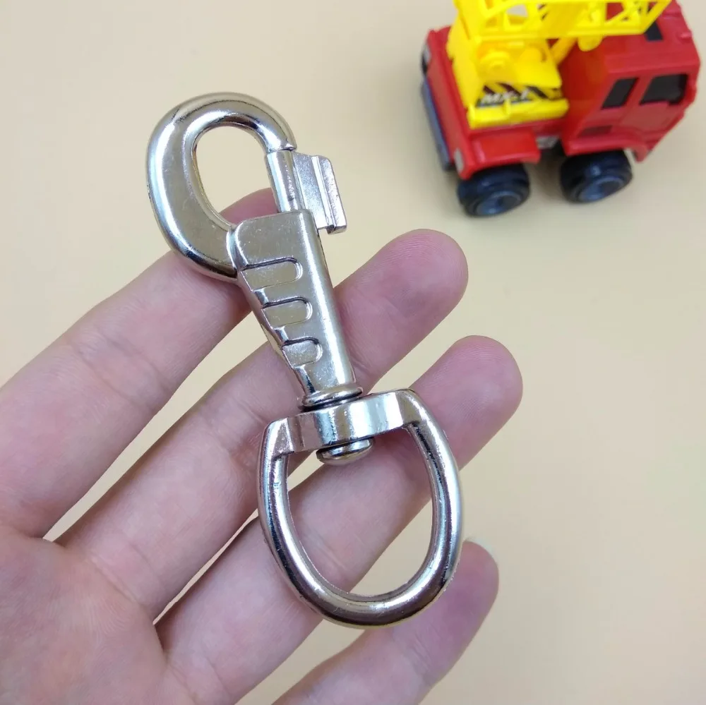Heavy Duty Strong Shine Silver Metal Swivel Clips Snap Hook 4pcs