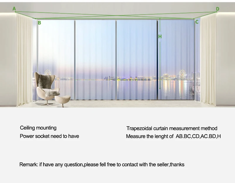 U Shape window how to measure
