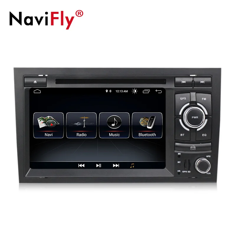 Sale Free shipping!Navifly android8.1 Quad Core Car DVD Player GPS Navi for Audi A4 S4 RS4 2002-2008 with 4g wifi BT RDS FM 5