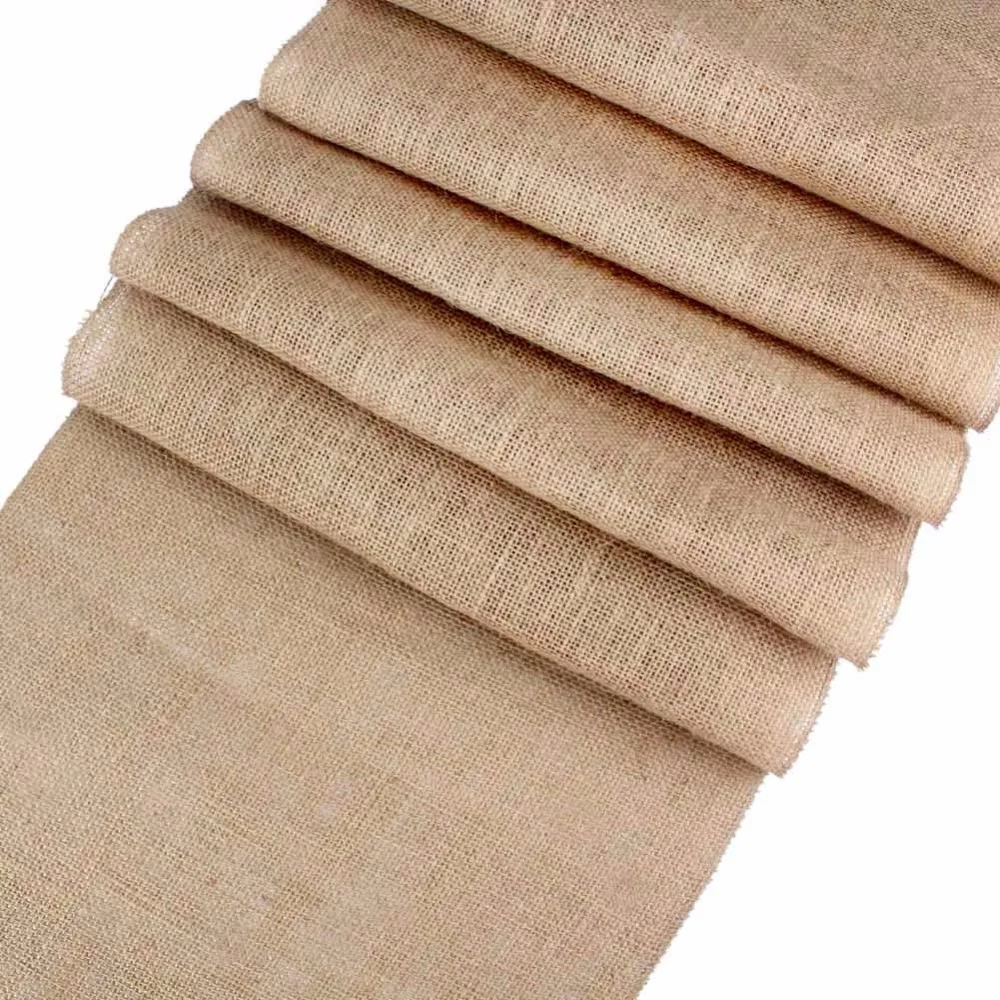 OurWarm 10 м* 33 см джутовые мешковины в рулонах Hessian Burlap настольная дорожка для свадьбы винтажное свадебное украшение стола вечерние принадлежности для мероприятий