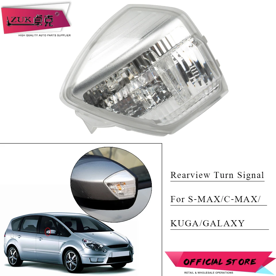 POSSBAY Car Wing Mirror Turn Signal Light Shade Cover