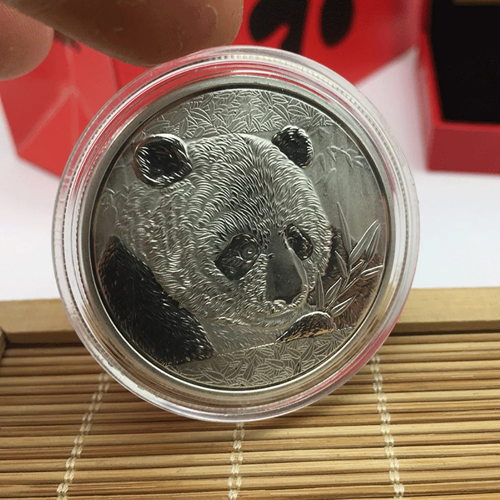 Китайская большая панда Baobao памятные монеты Посеребренная коллекция металлических монет художественный подарок Прямая поставка