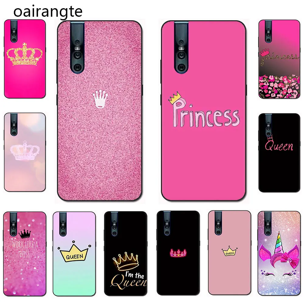 

Princess crown Soft TPU phone case for VIVO V15 V11 Pro V9 V7 V5 Y17 Y55s Y69 Y71 Y81s Y91C Y93