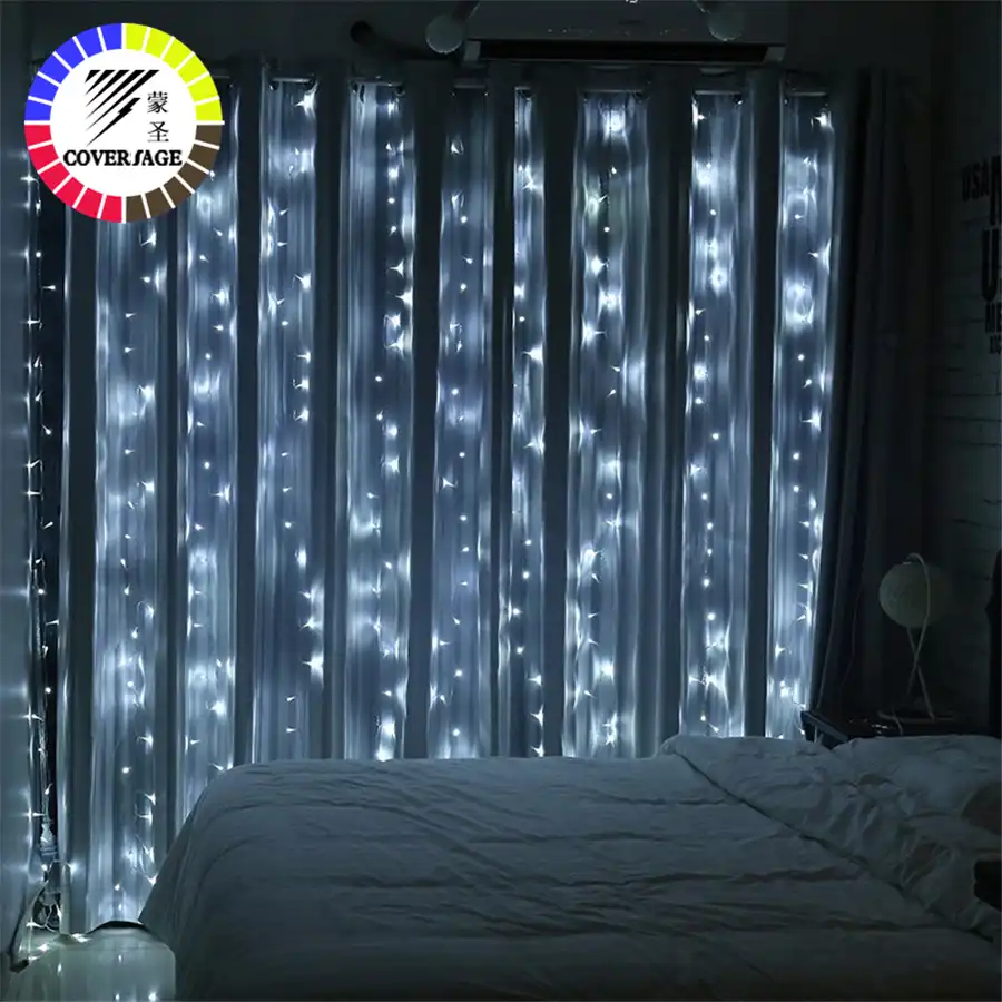 Coversage Led Fairy Lights Curtain Garland Light Christmas Coversage Led Fairy Lights Curtain