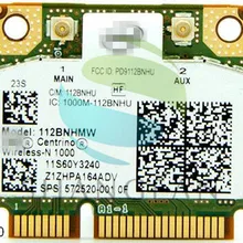 Центрино Беспроводная-n Link1000 N1000 112BNHMW FRU: 60Y3241 Половина мини Pci-e wi-fi/WLAN Беспроводная карта для т420 X220