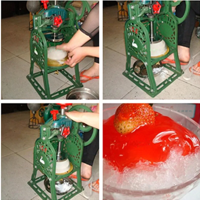 Ice block shaving machine manual home use Ice crusher snow ice machine ice shaver machine