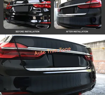 

Exterior 1PCS Stainless Steel Rear Trunk Boot Lower Mouldings For BMW 7 Series G11/G12 2016-2018