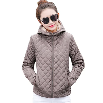 

2019 New Ladies Fashion Slim Autumn Winter Coat Jacket Women Outerwear Slim Cotton Warm Parkas Female Padded Female Overcoat 2XL
