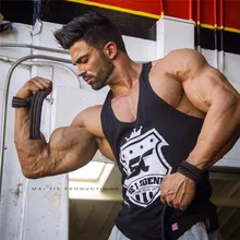 Фитнес-бренд, мужские топы на бретелях, Мужские дышащие спортивные топы для спортзала, эластичные спортивные топы для фитнеса, мужские хлопковые боди, мужской жилет