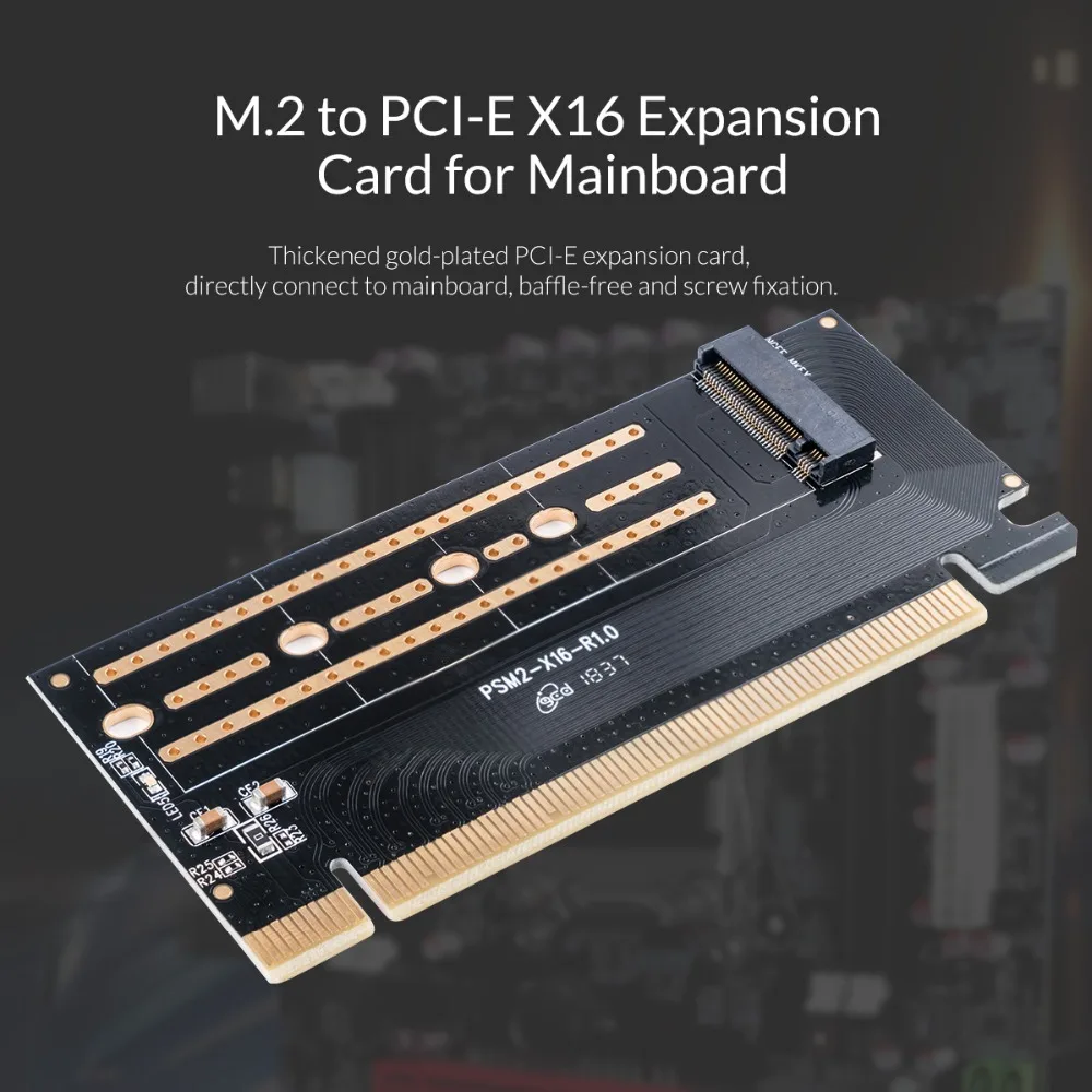 Карта расширения ORICO PCI E M.2 NVME к 3 0 X16 Расширительная карта M key интерфейс Поддержка
