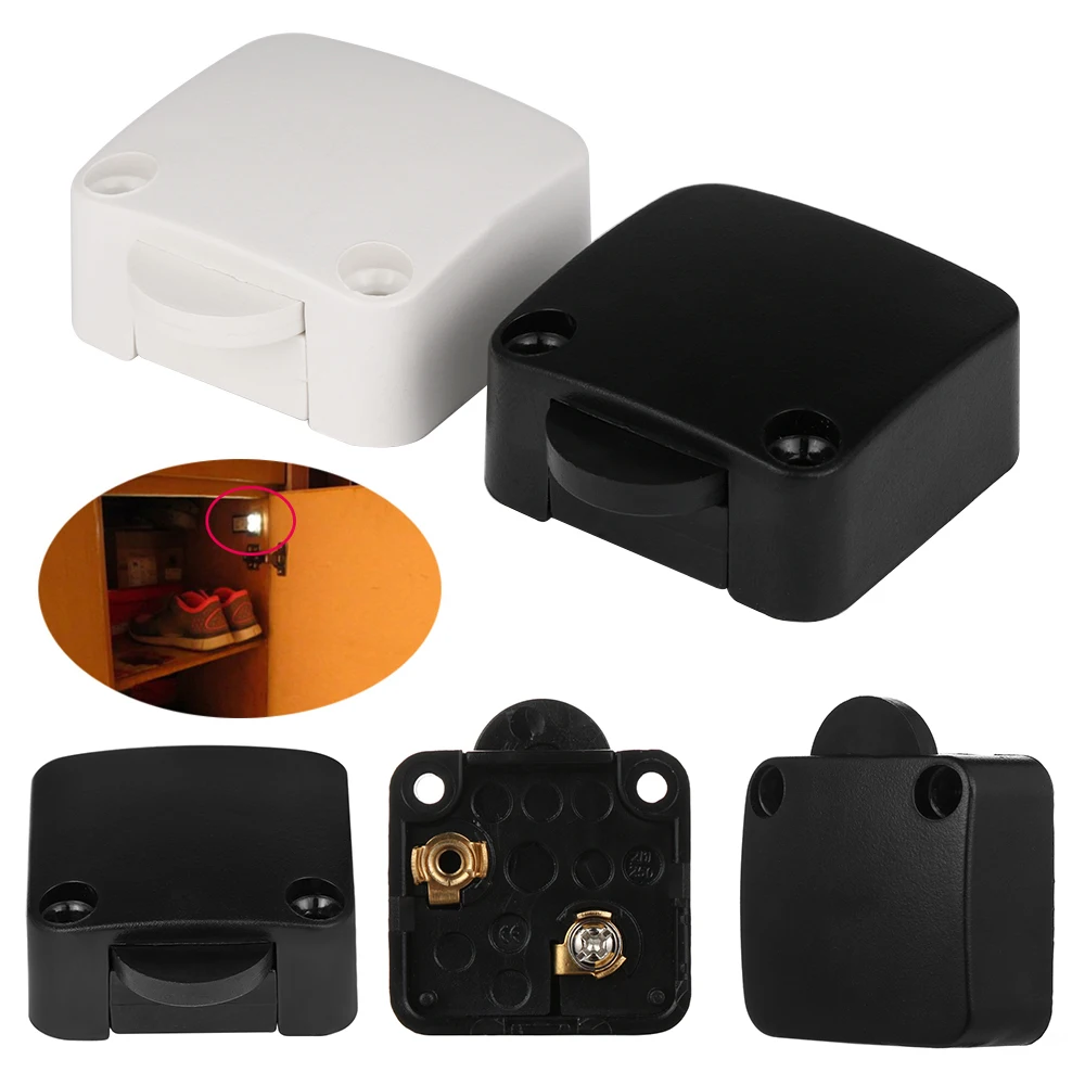 1PC New Practical Cabinet Light Automatic Reset Switch DIY ...