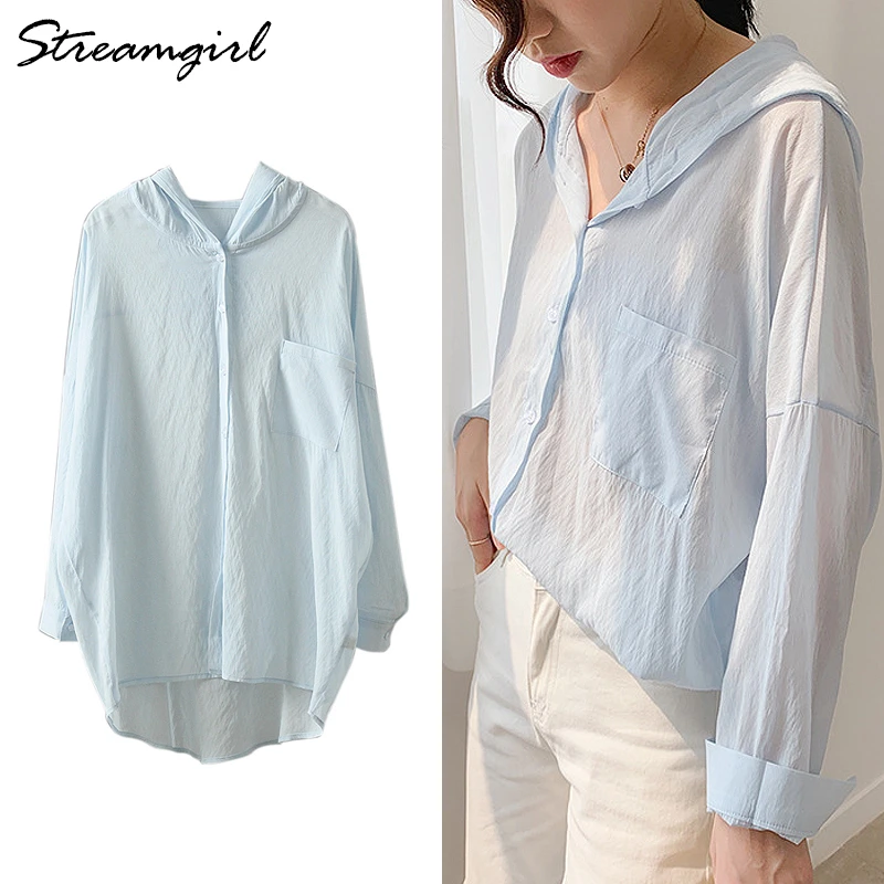 Long sleeve cotton blouse Clearance