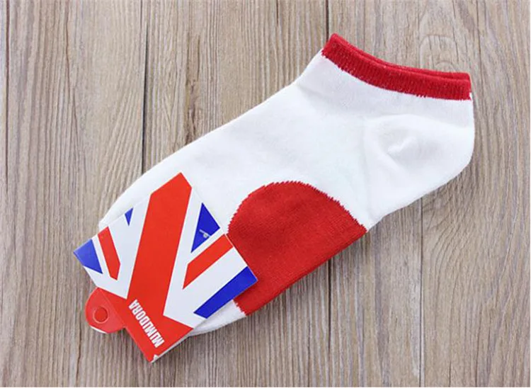 Магазин Crazy Fly, модные мужские короткие носки для женщин, креативные цветные носки с национальным флагом, хлопковые короткие смешные носки - Цвет: KF6570