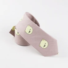 Хлопчатобумажные галстуки для мужчин 6 см ширина Catoon Bear галстук Gravatas corbatas тонкие костюмы Vestidos вечерние свадебные