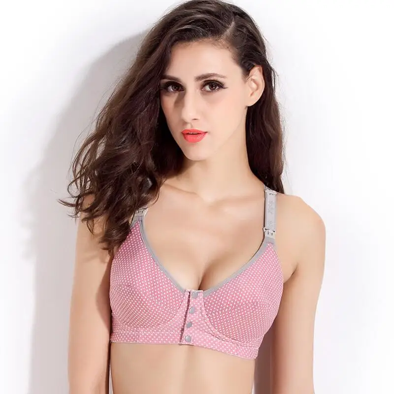 Maternity Nursing Bra Front Button Tank Women's Front Hasp Wire-free Pregnant Breastfeeding Nursing Bras