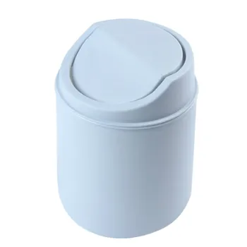 

Mini Desktops Waste Cans Mini Creative Covered Kitchen Living Room Trash Can Cover Type Desktop Dustbin Cubo Basura #BZ