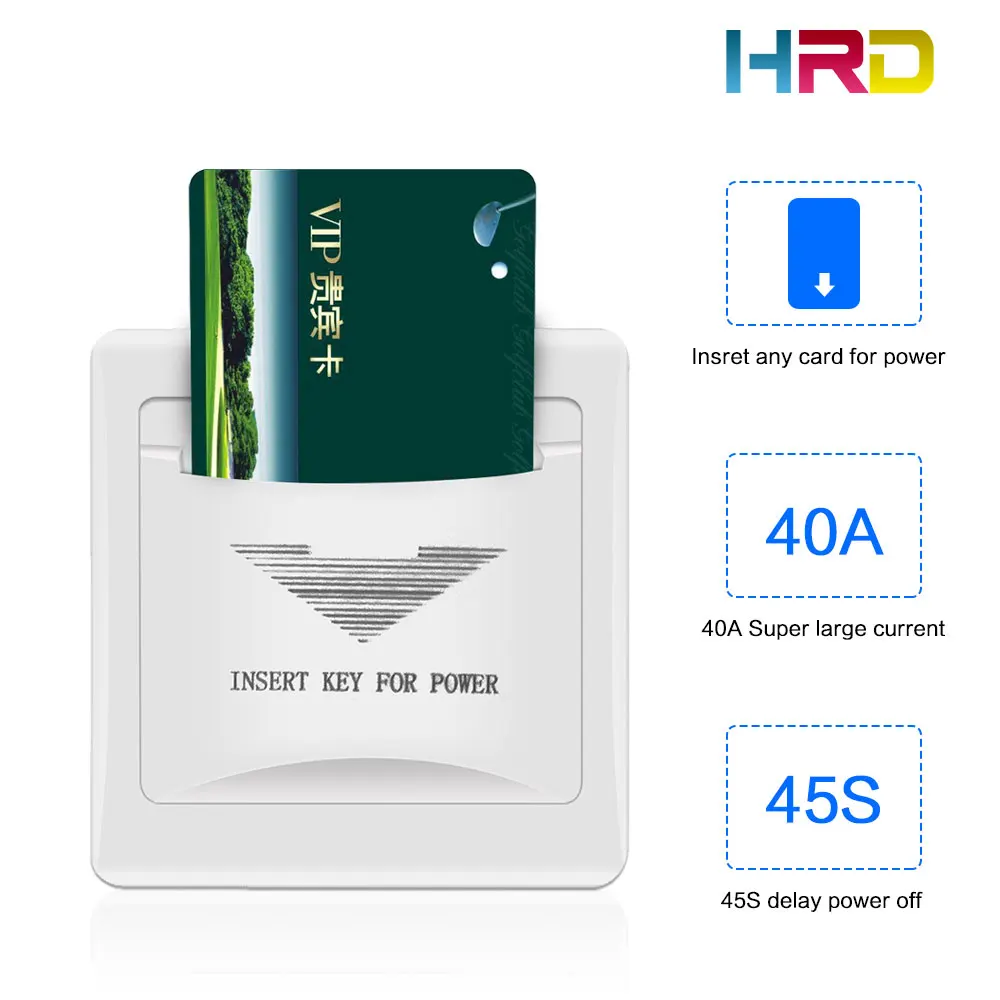Флюоресцентная карта RFID 125 кГц/13 56 МГц для задержки выключения питания 45 с 40 А