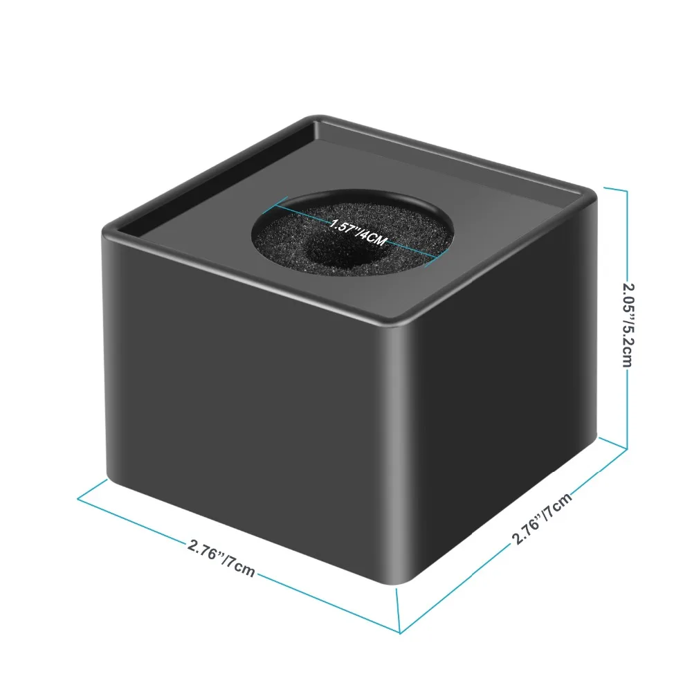 Neewer портативный квадратный куб образный микрофон для интервью микрофон флаг станция логотип с макс 1,57 дюймов/4 см отверстие черный