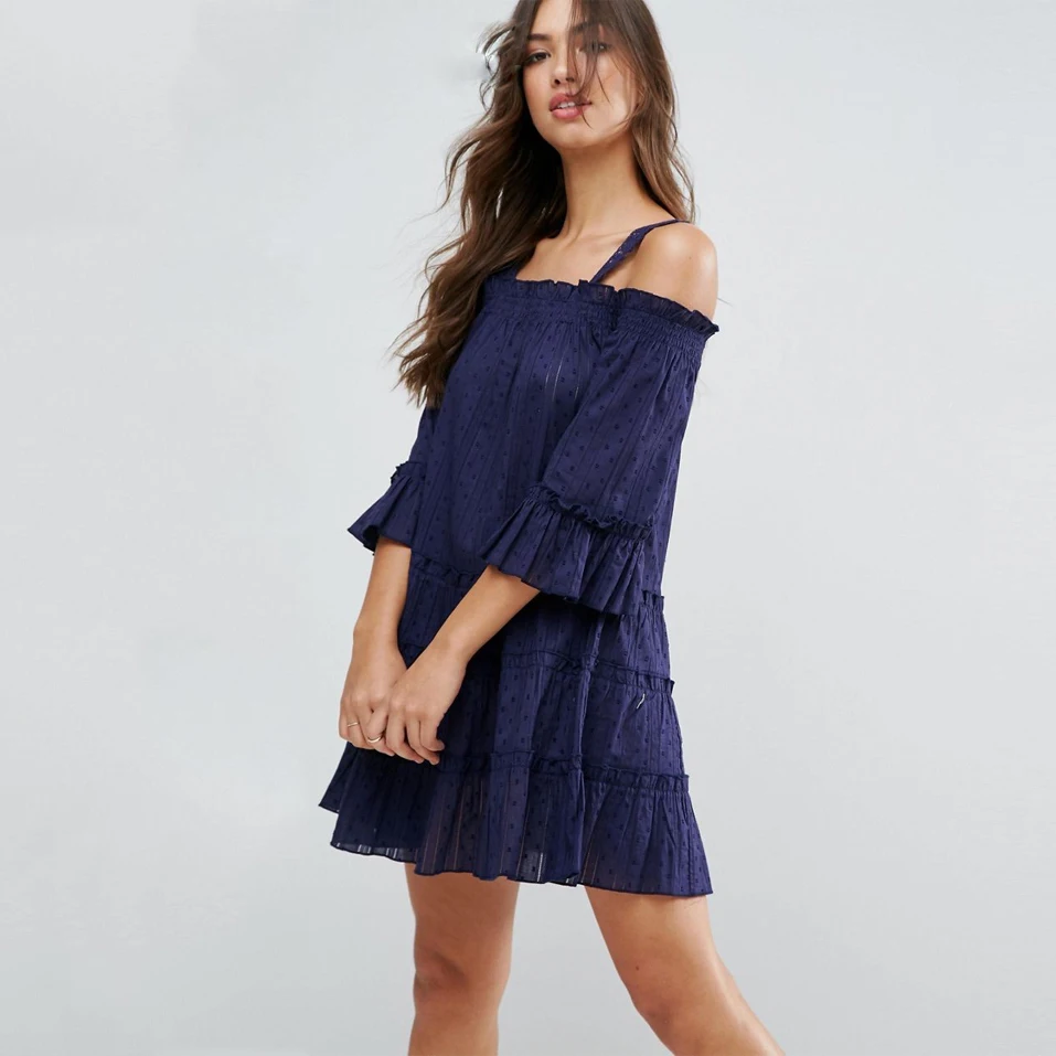 Off the Shoulder Babydoll Dresses