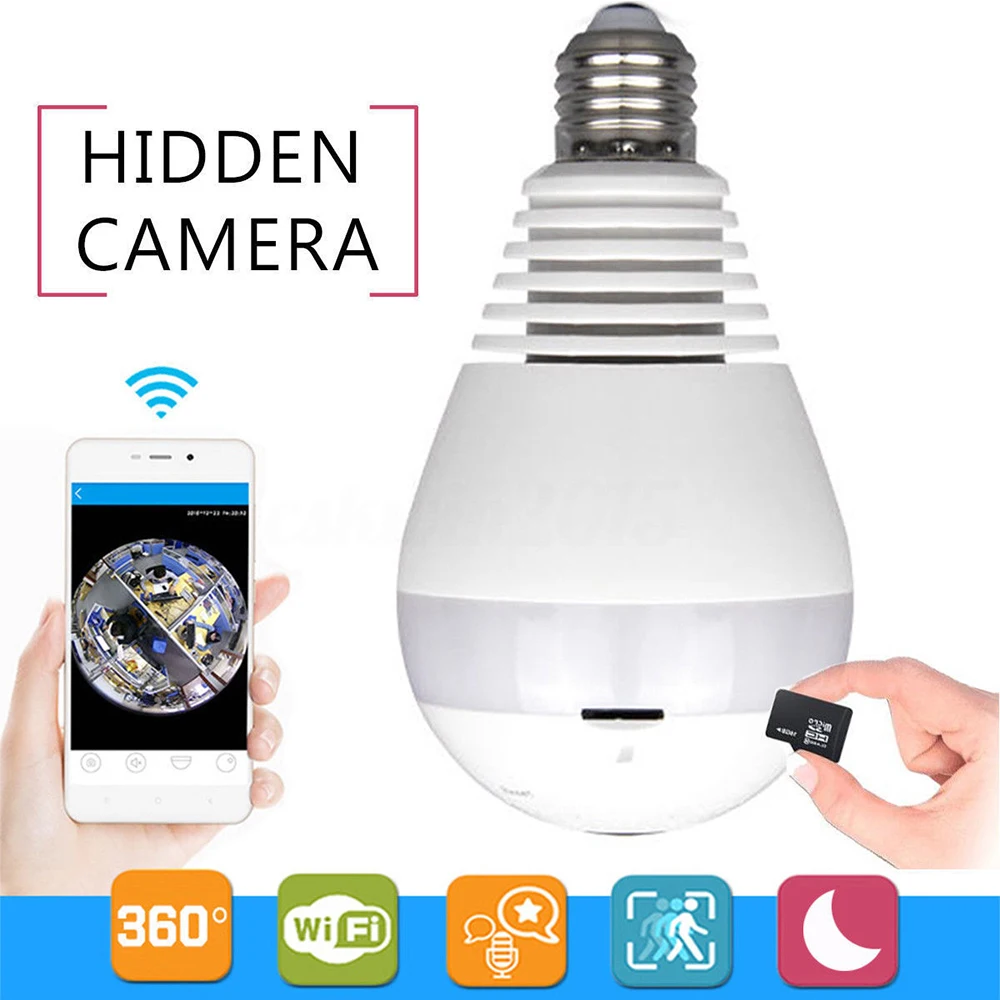 360 Degree Panoramic WiFi AHD HD 1080P Audio Security Surveillance font b Wireless b font 1
