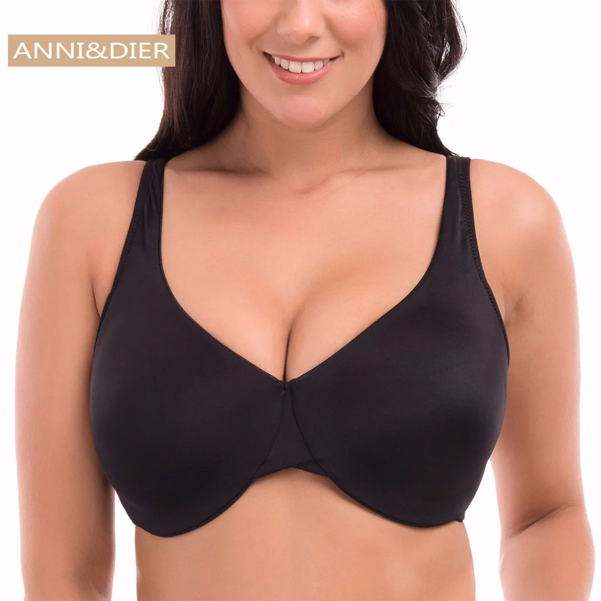 Ladies' Comfort Seamless Minimizer No Show Underwire Bra 34 42 C D DD E Fin Bras from Underwear