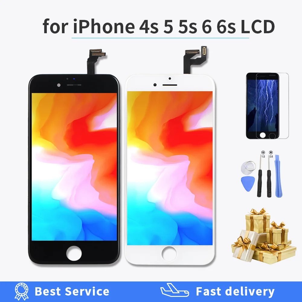 

AAA++ quality LCD Display For Iphone 6 iphone 6s Screen Touch Digitizer for iphone 4s 5 5s Assembly Screen Replacement lcd gift