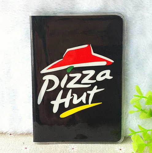 Pizza logo passport holder passport cover PVC sets of
