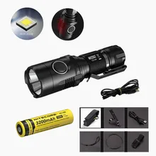 Nitecore MH20GT Flaslhight XP-L HI V3 LED 1000 Lumens USB Rechargeable EDC Torch with NL188 18650 3200mah upgrade Nitecore MH20