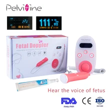 Pelvifine FDA gestante fetal doppler LCD Portable contec Ultrasound Baby heartbeat fetal heart monitor Pregnant Doppler Sensor pelvifine fda fetal doppler heartbeat detector baby care household for pregnant fetal pulse meter lcd no radiation stethoscope
