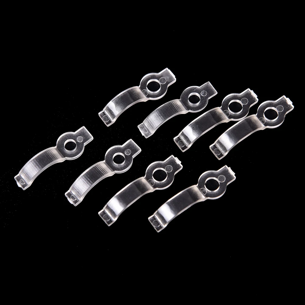 

10pcs/lot LED Strip Silicon Clip For Fixing 8mm 10mm Waterproof IP65 3528 3014 5050 RGB LED Tape Light Bracket Clamp