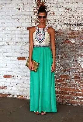 Hot New 2015 font b Women b font Summer Long Maxi Boho Evening Party font b Hot New 2015 font b Women b font Summer Long Maxi Boho Evening Party font b