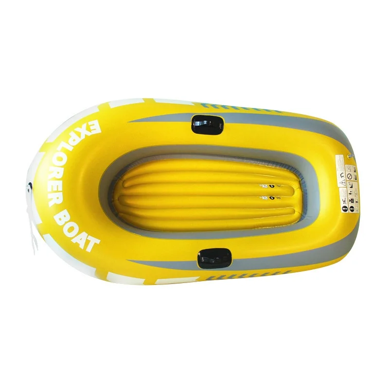 

Inflatable Rubber boat PVC Black Comfort Grips inflatable rubber accessories 2/3/4 person kayak marine water island fishing Boat