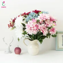 

Lifelike Artificial Fake Dahlia Silk Flowers Bridal Bouquet Flower Arrangement Home Wedding Party Festival Table Garden Decor