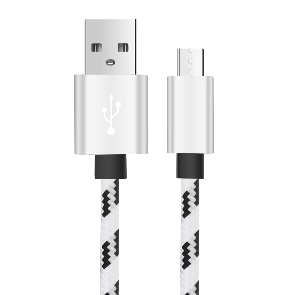 10 шт. 1 м 2 м 3 м высокоскоростной металлический USB плетеный кабель для быстрой зарядки Micro USB 8 Pin type C зарядный шнур для мобильных телефонов