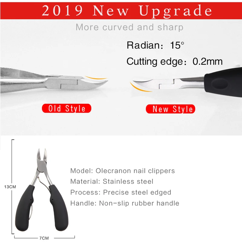 Nail Clippers Ingrown Toenail Podiatry Correction Nippers Cuticle Cutters Cut Paronychia Pedicure Manicure Hand Foot Care Tool