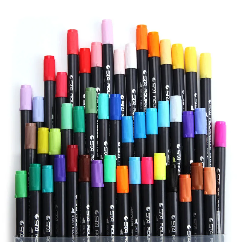 1224364880ColorsArtMarkerSetWaterBasedMarkerPenDualHead