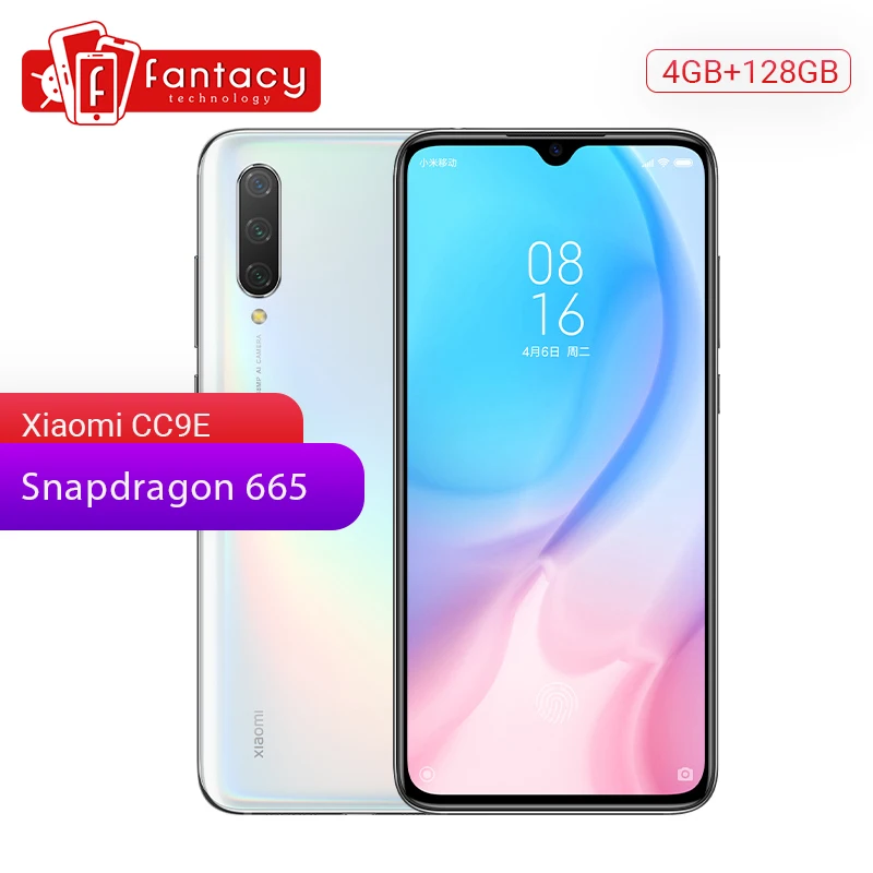 Оригинальный Xiaomi Mi CC9e 9 SE 4 ГБ ОЗУ 128 Гб ПЗУ мобильный телефон Snapdragon 665 6 088 &quotAMOLED 32MP