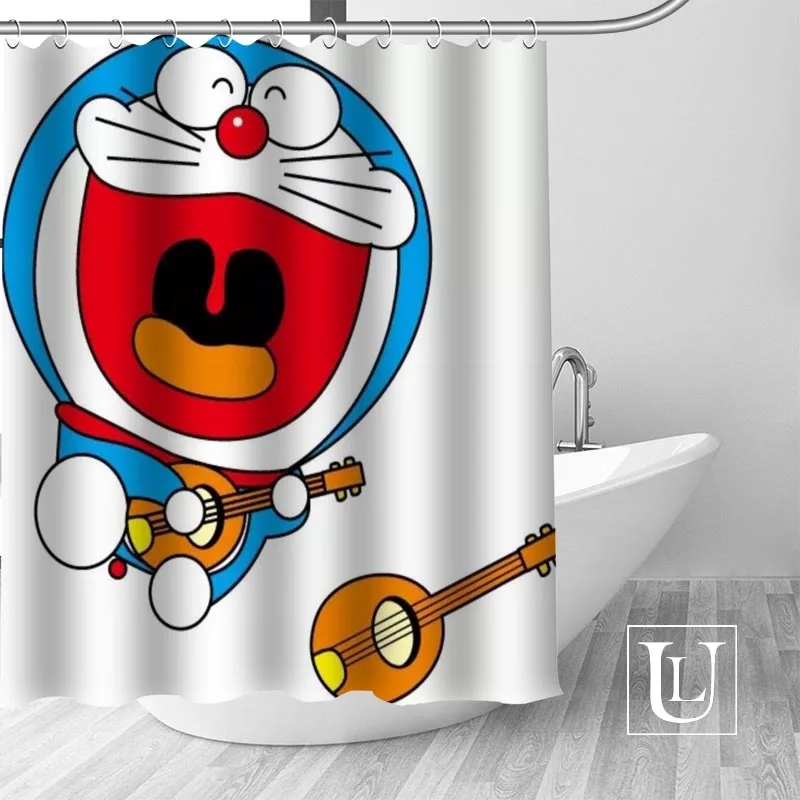 Горячее предложение Экологичные Doraemon душ Шторы пользовательские Ванная комната Шторы современный полиэстер ткань толщиной Водонепроницаемый плесени