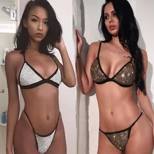 Пикантные Женские Серебро танцевальная одежда бикини костюм сценическое шоу одежда для сцены бюстгальтер для ночного клуба стринги наряд Танцы певица DNV10021