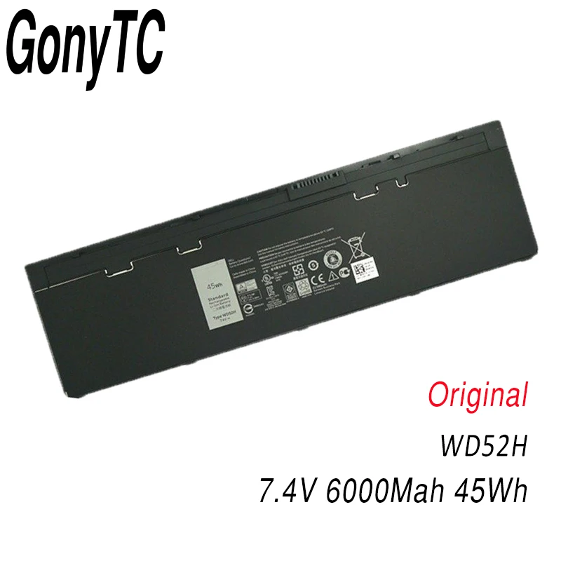 GONYTC WD52H VFV59 ноутбук Батарея для DELL Latitude E7240 E7250 W57CV 0W57CV GVD76 VFV59 Батарея 7,4 V 45WH - Цвет: Black