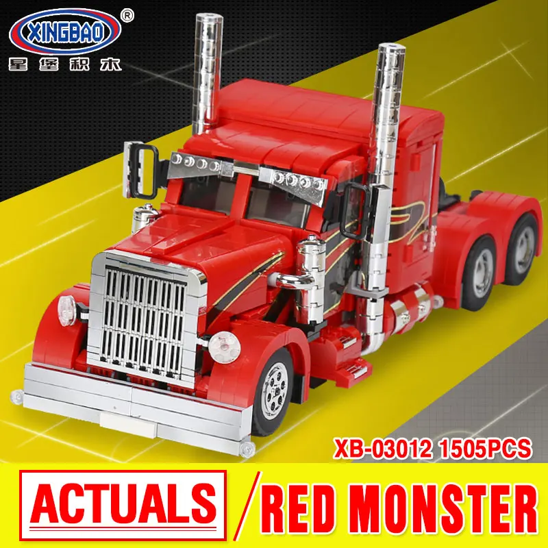 

XingBao 03012 1505Pcs Genuine Technic MOC Series The Red Monster Set Children Educational Building Blocks Bricks Toys Gift