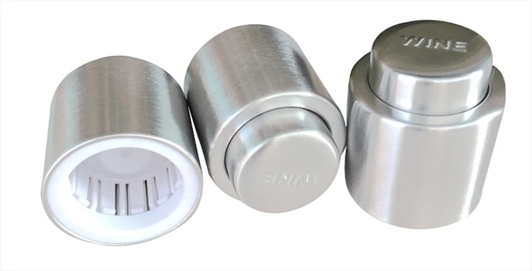 Stainless steel wine stopper