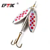 FTK 1PC 10Colors Double Spinner Long Cast Coloful Bait Fishing Lures Pesca Spinner Pike Sequin Paillette carp ► Photo 2/6