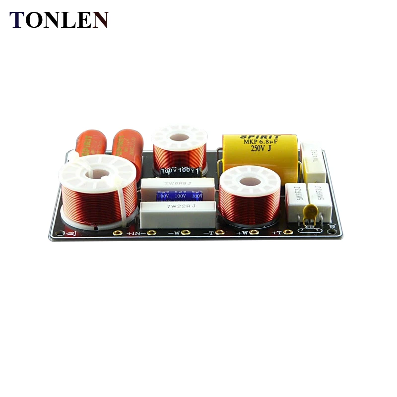 

TONLEN 1pcs 2 Way Frequency Divider Audio Crossover Module 150w DIY 4ohm 8 ohm HiFi Frequency Module Divider Home Theater