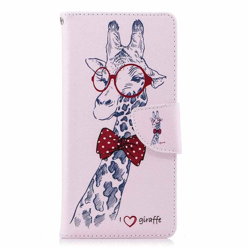 Магнитный чехол-книжка с бумажником для huawei P30 Pro P20 P10 Plus P9 P8 Lite P Smart Fundas для Honor 10 Lite, чехол B116 - Цвет: Giraffe