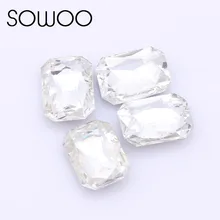 20pcs/lot 13*18mm rectangle Octagon Fancy stone Pointed back glass crystal color stone For Choice Jewelry Making,DIY dress