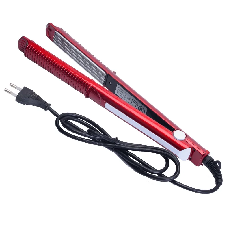 

Corrugated Hair Straightener Crimper Corrugation Flat Iron Fluffy Small Waves Hair Ceramic Flat Straightening Chapinha Eu Plug